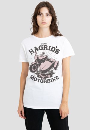 Cotton Soul, HARRY POTTER HAGRIDS MOTORBIKE - Print T-shirt - white