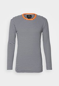TOBIAS - Pikkade varrukatega topp - white black