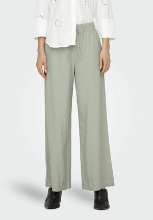 JDY MIT WEITEM BEINSCHNITT LOCKER - Pantalones - desert sage