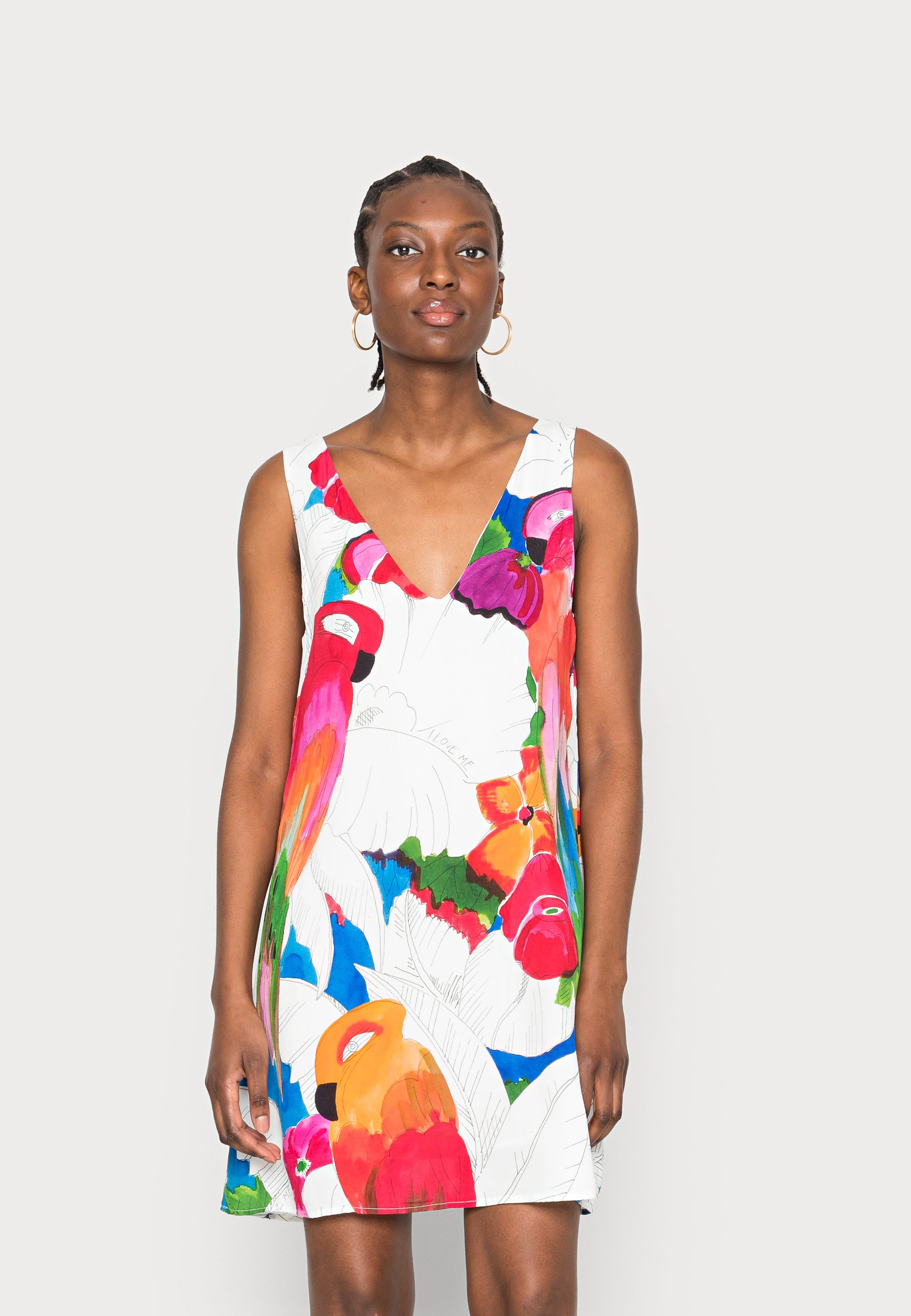Desigual Women's Valencia Dress - Colorful & Unique Boho Style Vest Dress - View #7