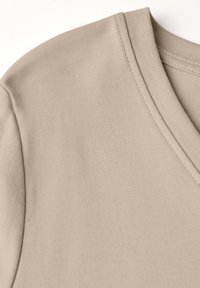 Street One V-NECK - Jednoduché tričko - beige