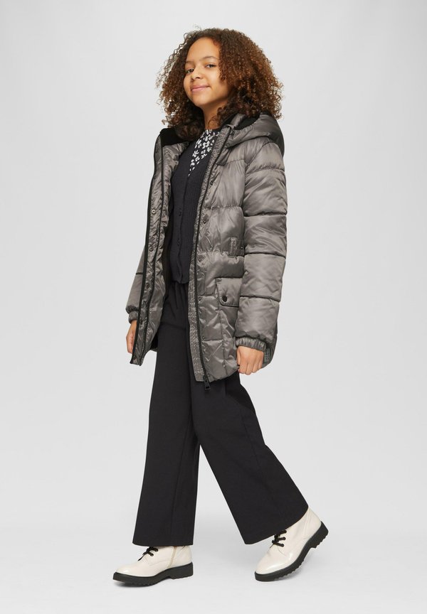 Wintermantel - grau meliert