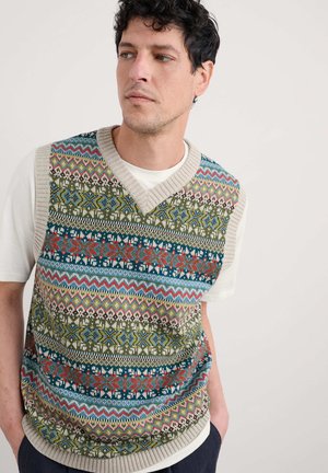 KITTO - Strickpullover - multi twigs kingfisher