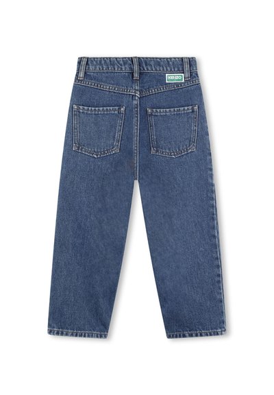 KENZO kids AVEC DÉCOUPES ET PLIS - Jean boyfriend - dble stone brossage