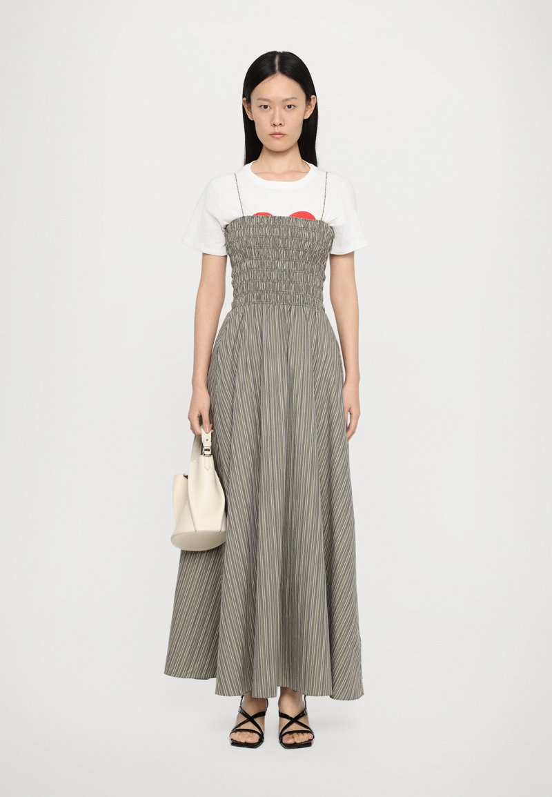 Faithfull the brand LIDA MAXI DRESS - Day dress - khaki stripe/khaki -  Zalando