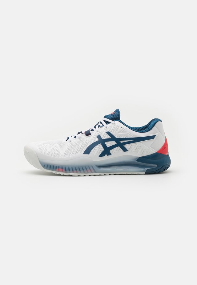 GEL RESOLUTION 8 - Tennisschoenen voor alle ondergronden - white/mako blue