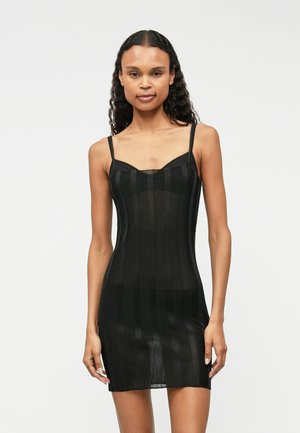 ANAIS STRING DRESS - Robe pull - black