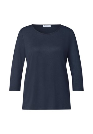 Street One, 3/4-SLEEVE SHIRT WITH BOAT NECK - T-shirt à manches longues - darkest blue