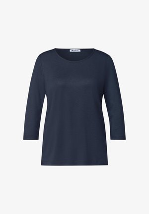 Street One, 3/4-SLEEVE SHIRT WITH BOAT NECK - Maglietta a manica lunga - darkest blue
