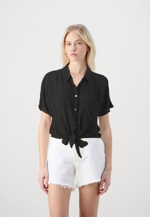 ONLY ONLCHIARA SHIRT KNOT - Hemdbluse - black