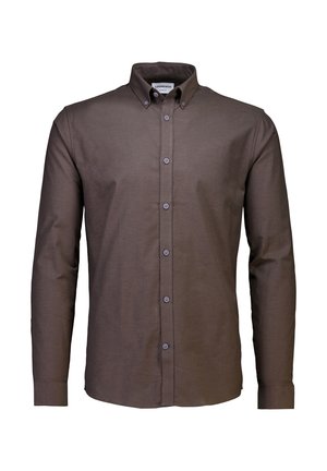 OXFORD SUPERFLEX - Overhemd - dk brown mix