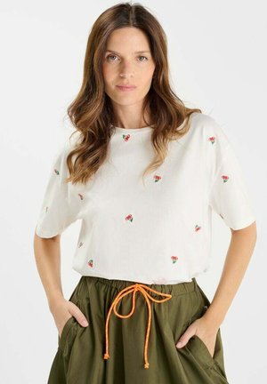 CEREZA - T-shirt print - blanc
