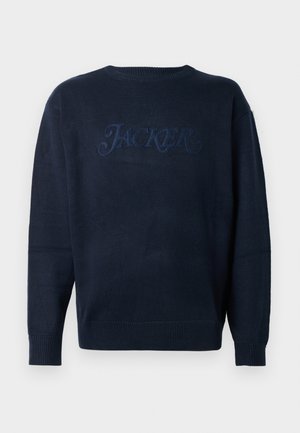 CLASSIC CREW NECK UNISEX - Stickad tröja - navy