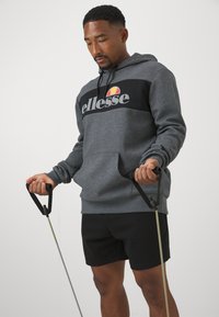 Ellesse CASLINO HOODIE - Sweatshirt com capuz - dark grey marl