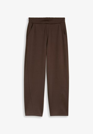 TOM TAILOR, LOOSE BARREL PANTS - Pantalon classique - cool dark brown