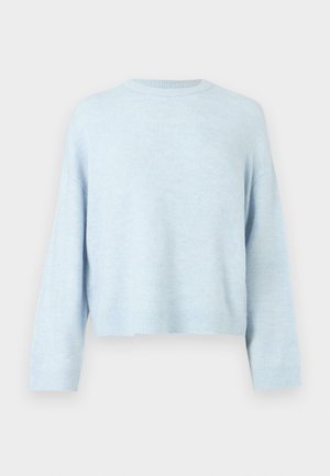 Heleroheline, lahtise lõikega kampsun ümarate kaelus ja pikkade varrukatega. Pehme tekstuur, soonikkoes mansetid ja ääred, lühendatud disain.