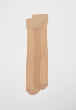 ELIN 2 PACK - Kniestrümpfe - beige