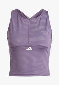 adidas Performance TECHFIT PRINTED CROP TANK Top shadow violet