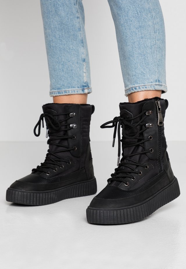 CORVAL - Botas para la nieve - black