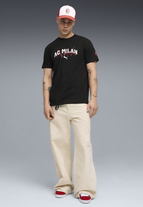 PUMA AC MILAN FTBLCULTURE TEE - Print T-shirt black/puma white — photo 3