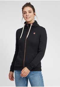 Oxmo - OXVICKY - SWEATJACKE - Sweater met rits - black Miniatuurafbeelding 1