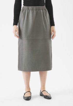 ELASTICATED WAIST  - A-lijn rok - desert taupe