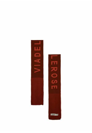 #VDR VILLADELLEROSE, LOGO STRIPED KNIT SCARF - Κασκόλ - orange