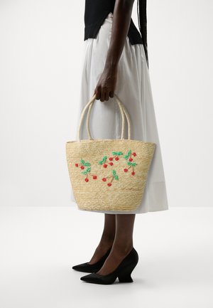 Pieces PCGITTE DAILY BAG - Sac à main - nature detail/cherries