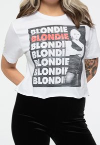 Paradiso Clothing BLONDIE STACKED BAND LOGO - Print T-shirt - white
