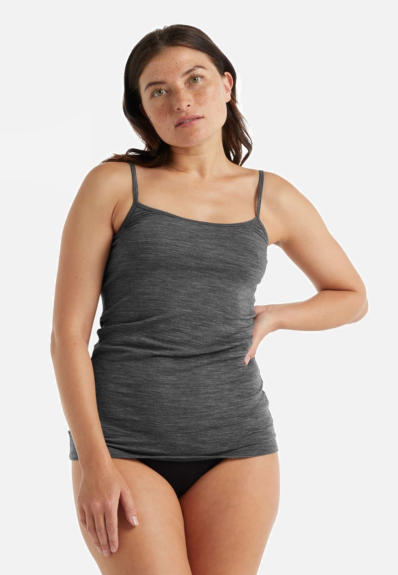 icebreaker MERINO 150 LIGHT WEIGHT SIREN CAMI - Maglietta intima - MEDIUM GREY