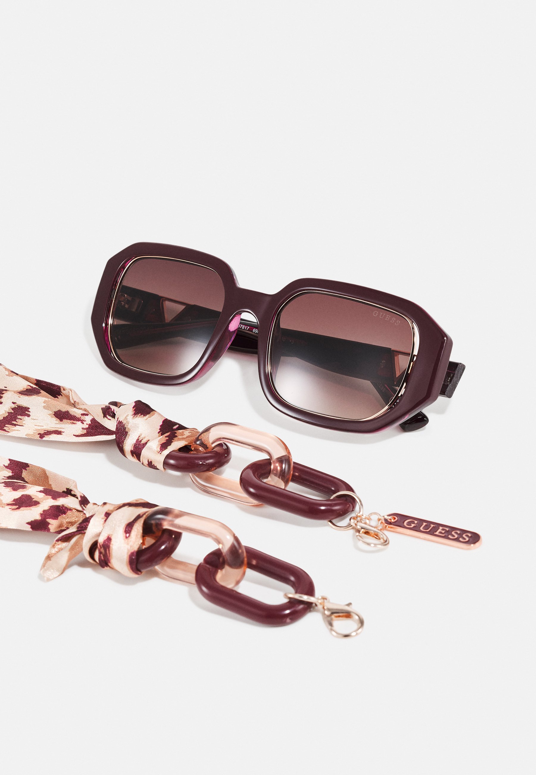 Guess SET - Occhiali da sole - dark red/rosso scuro - Zalando.it