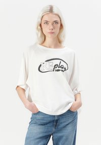 Replay T-shirt print - off white