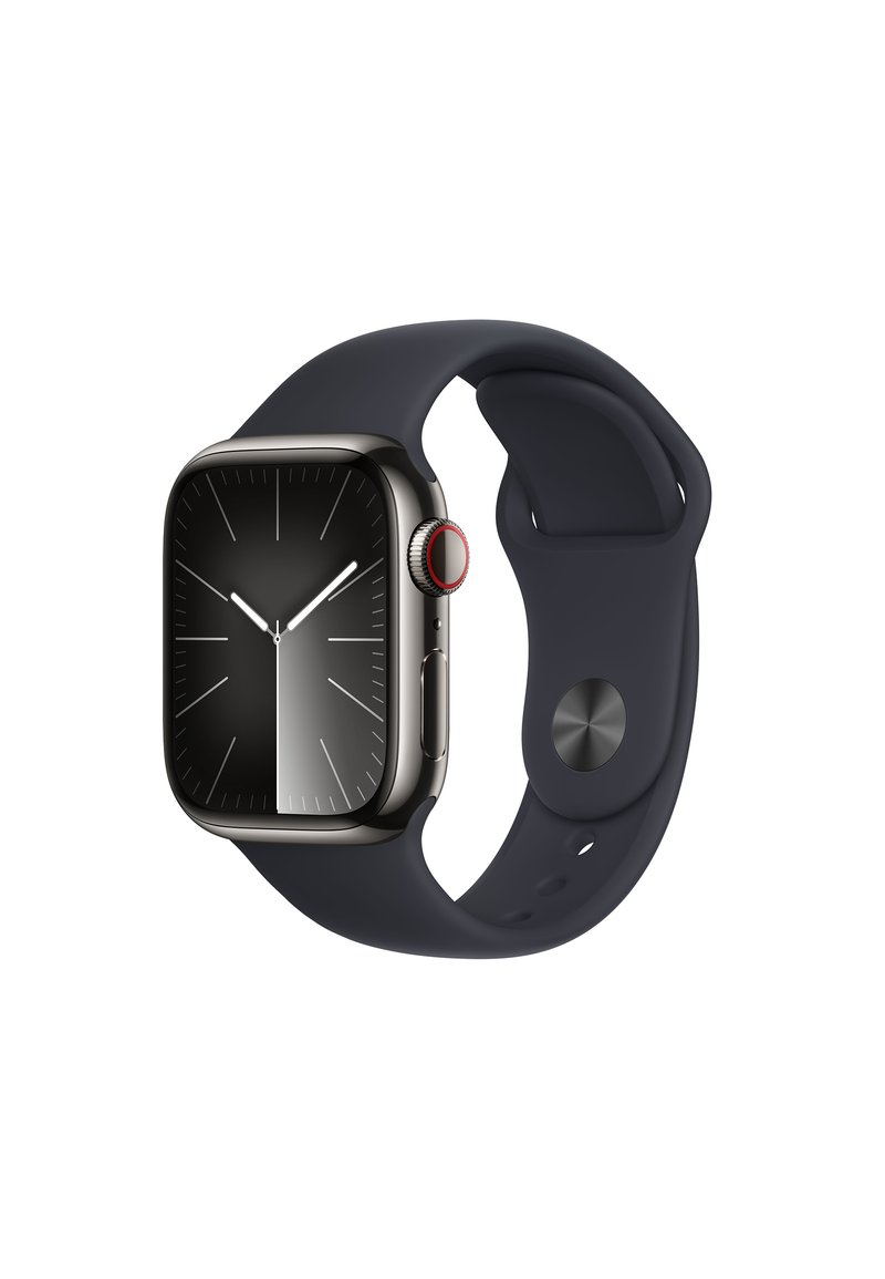 Apple APPLE WATCH SERIES 9 GPS + CELLULAR 41MM S/M - Smartwatch - graphite stainless steel case/midnight sport band