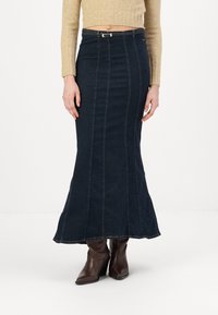 BDG Urban Outfitters TOBI MAXI - Fustă denim - rinse denim