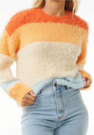 Striktrøje - orange