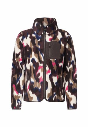 Cecil, LONG-SLEEVE FLEECE JACKET WITH PRINT - Veste polaire - pink flash