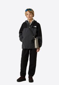 The North Face TEEN HIKE PACKABLE UNISEX - Αδιάβροχο μπουφάν - black/asphalt grey