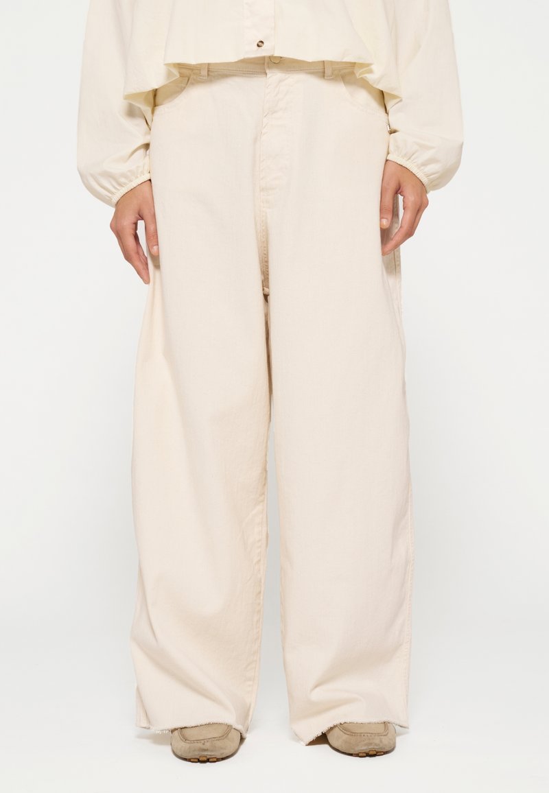 10DAYS BOTTOMS WIDE  - Pantaloni - ecru