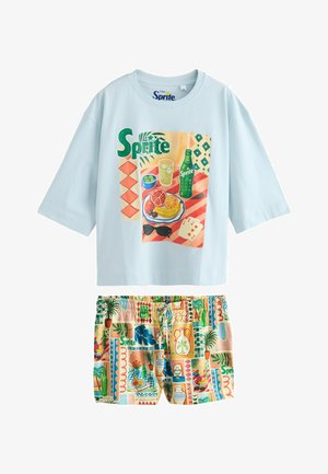 Next, REGULAR FIT - SPRITE GRAPHIC SHORT PYJAMAS SET . - Set lenjerie de noapte - blue