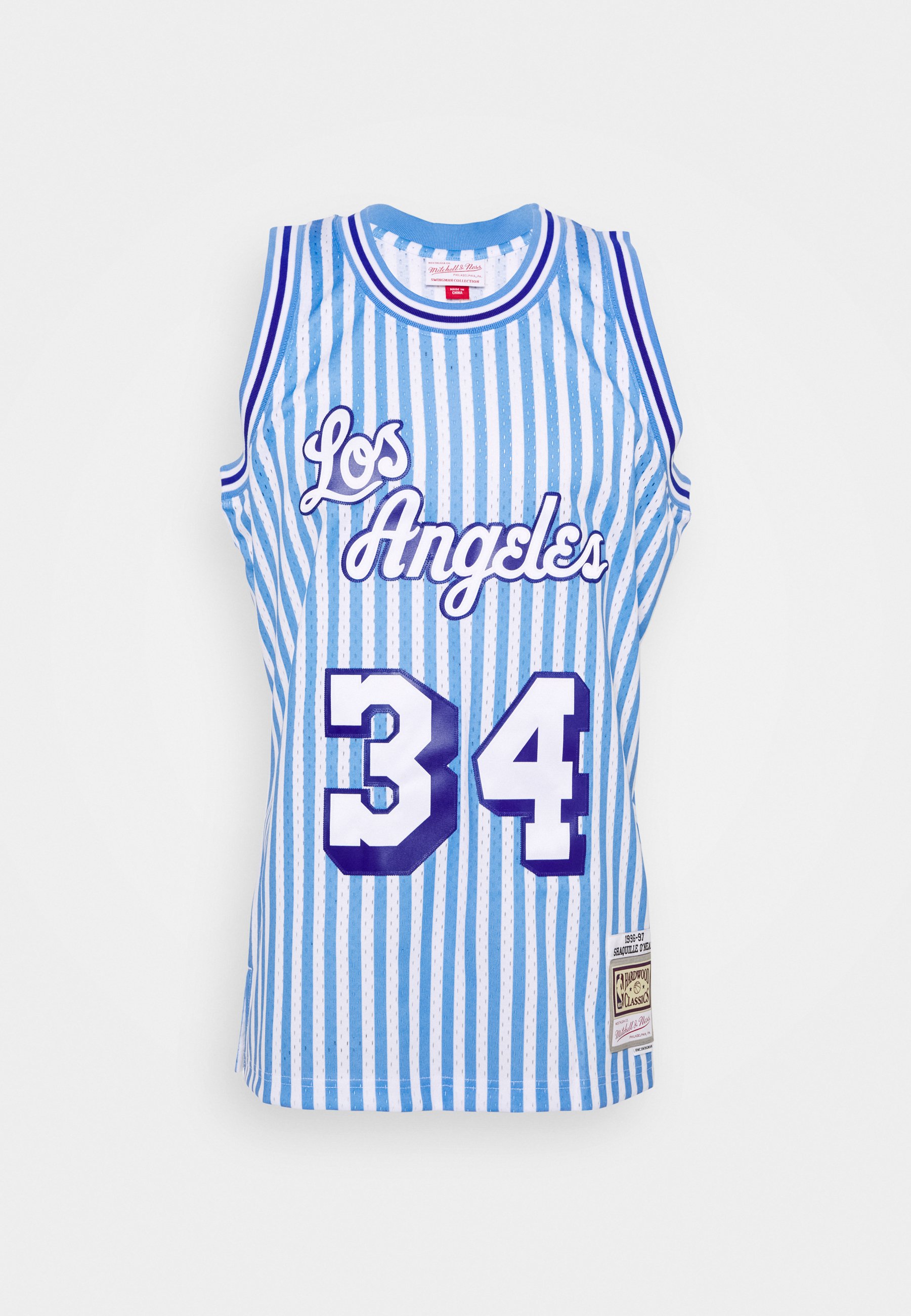 Mitchell Ness Nba Los Angeles Lakers Striped Swingman O Neal Club Wear Blue Zalando Co Uk