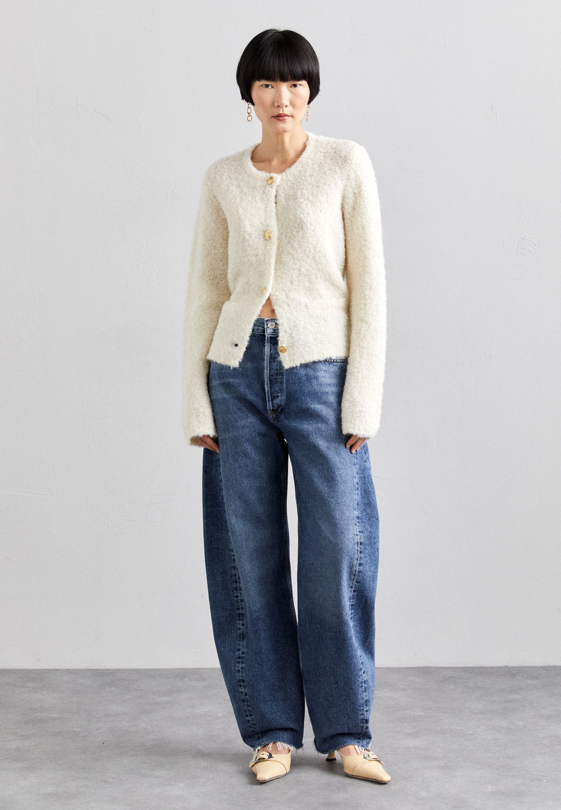 売れ筋商品|||デザイナーズリミックス ニット&セーター レディース アウター BRIELLE JACKET - Cardigan - cream DESIGNERS REMIX EXCLUSIVE BRIELLE JACKET - Cardigan - cream