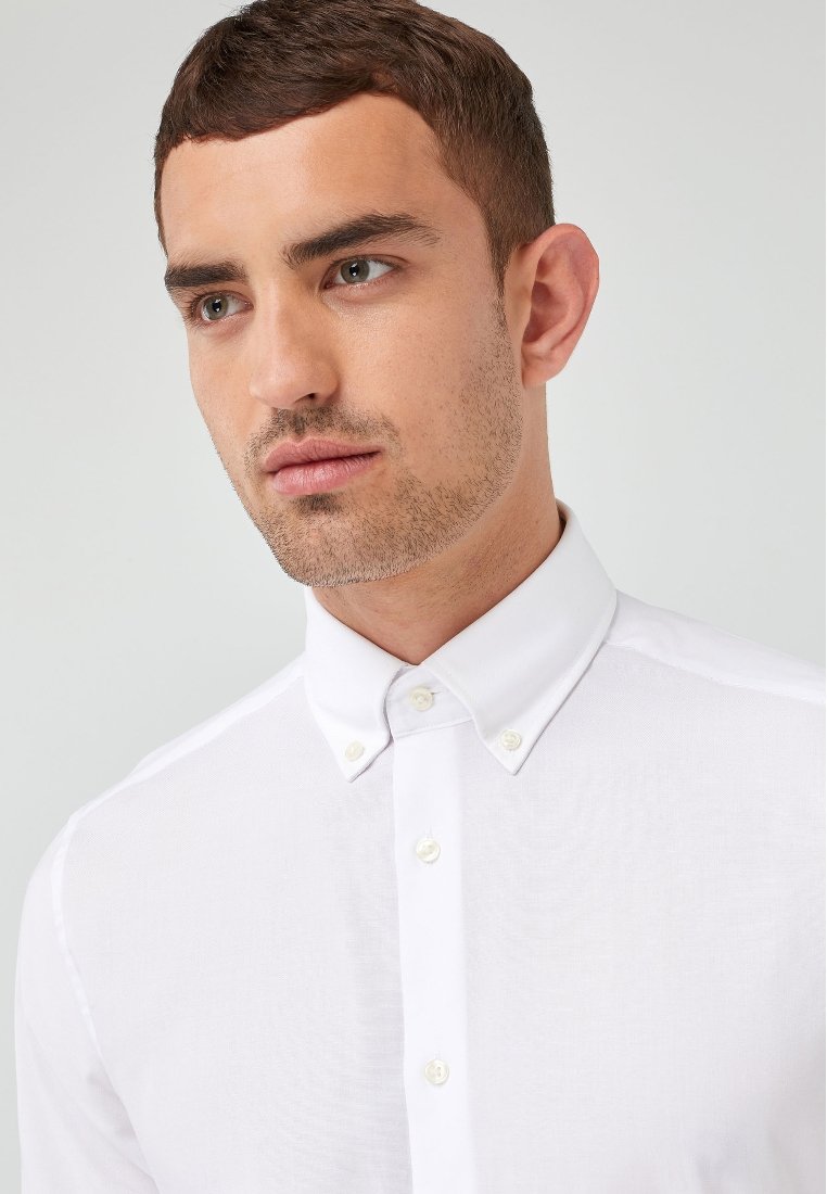 Next EASY CARE OXFORD-REGULAR FIT SINGLE CUFF Camicia white