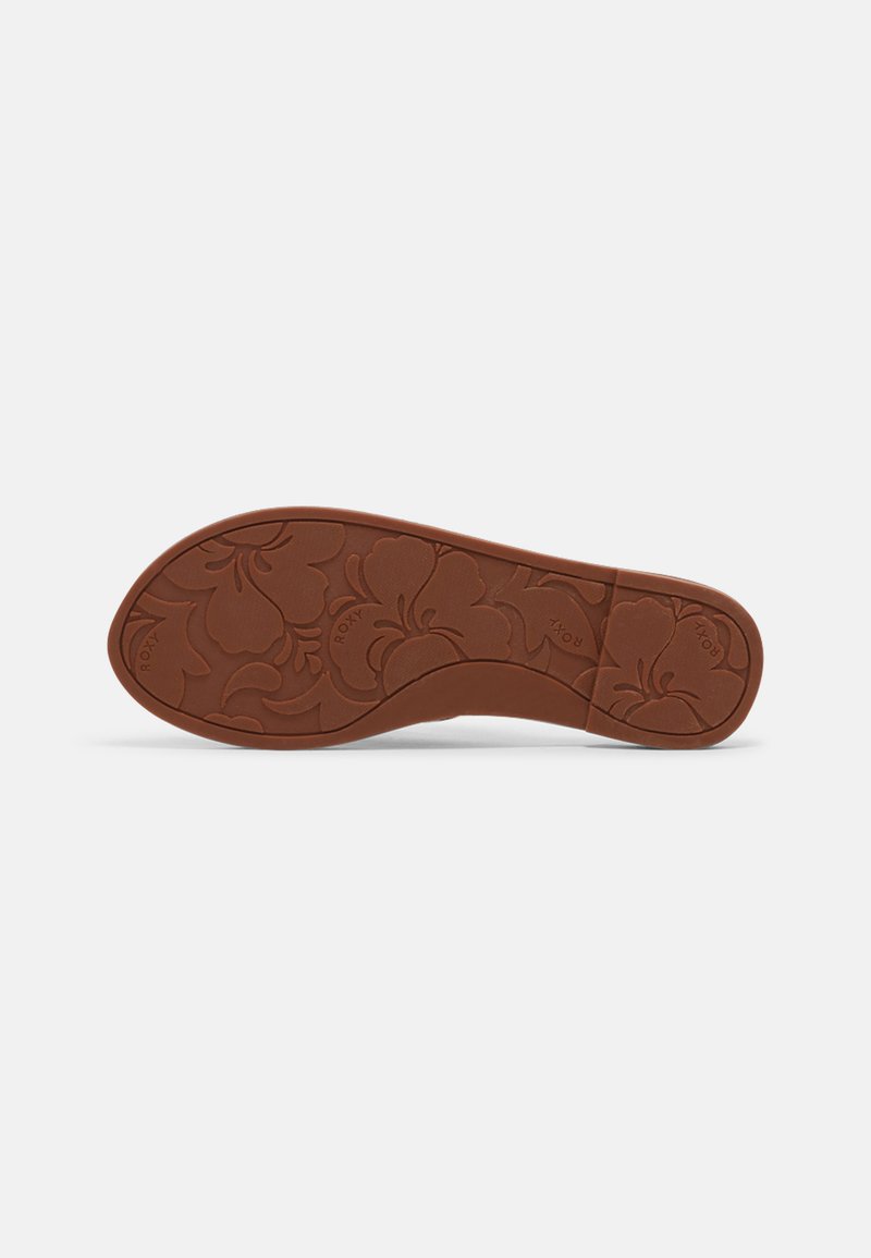 Damen Flache Pantoletten | Roxy KNOTICAL Pantolette flach nautical/sand - EL14611 Damen Flache Pantoletten | Roxy KNOTICAL Pantolette flach nautical/sand - EL14611