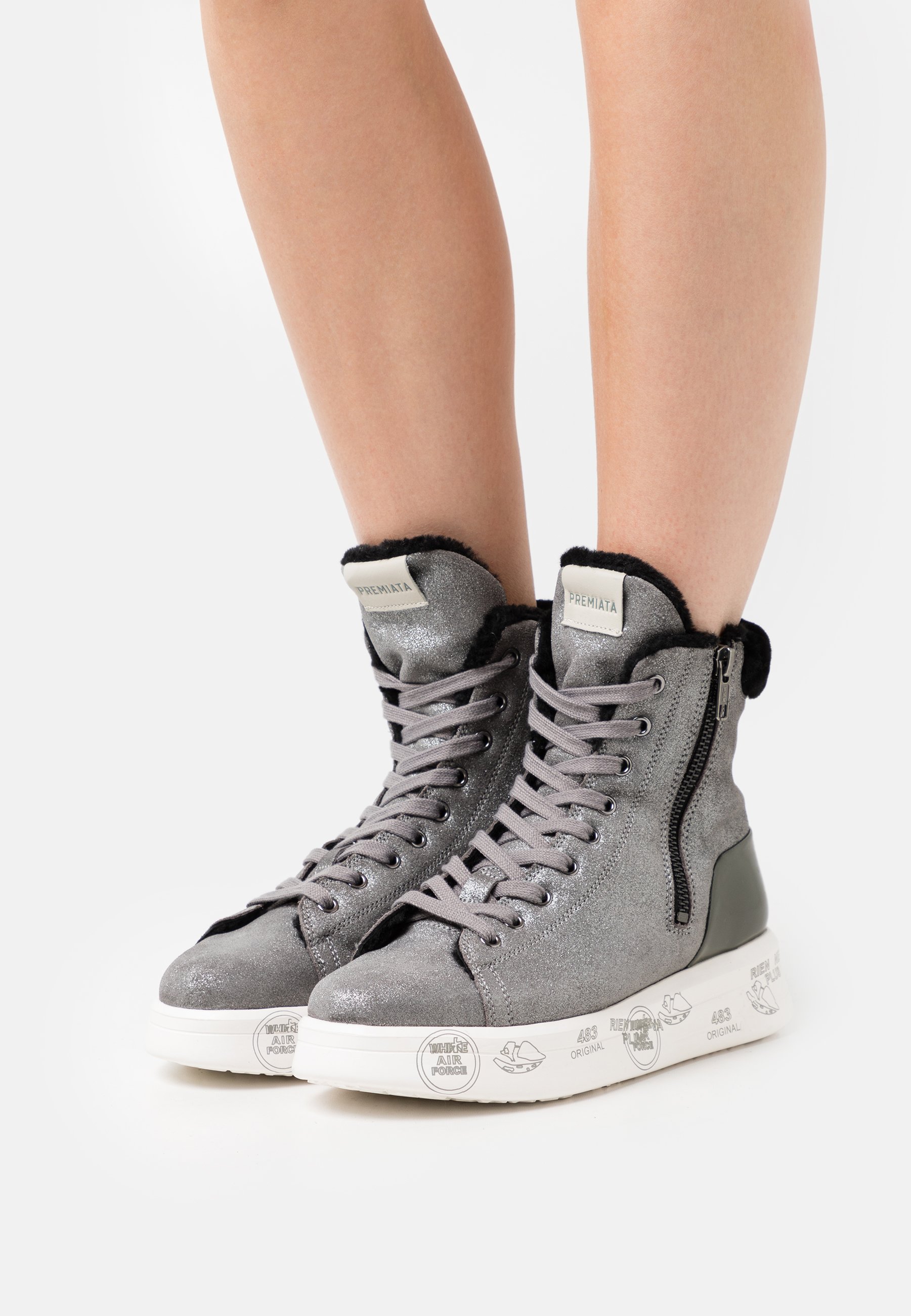 Premiata EDITH - Sneakers alte - grey/grigio - Zalando