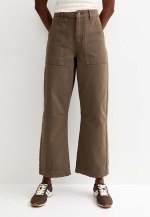 New Look CARGO BARREL LEG  - Jeans baggy - dark brown