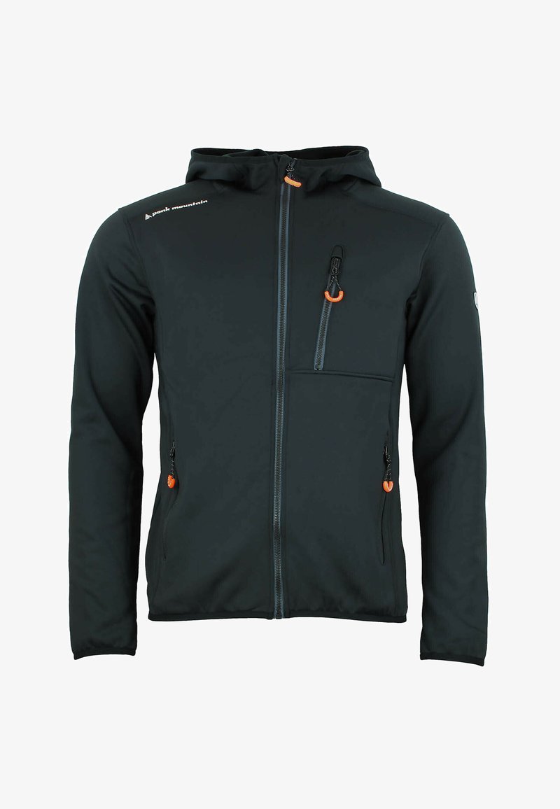 Peak Mountain BLOUSON POLARSHELL HOMME CAMPO - Veste mi-saison - noir orange
