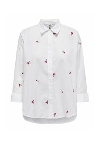 ONLNEW LINA GRACE NOOS - Button-down blouse - bright white
