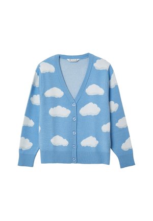 Calliope, MAGLIA FANTASIA - Gilet - var celeste