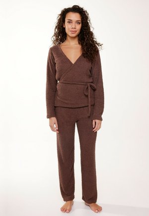 LingaDore SET FLUFFY - Pyjama set - dark pepper