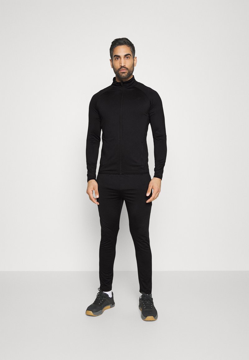 4F SPORTS SUIT Tracksuit deep black/black Zalando.co.uk